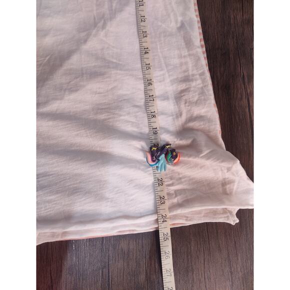 Florencia Bundle 2 Tanks Tops White Pink Stripe Large lightweight boho beachy - Picture 4 of 4